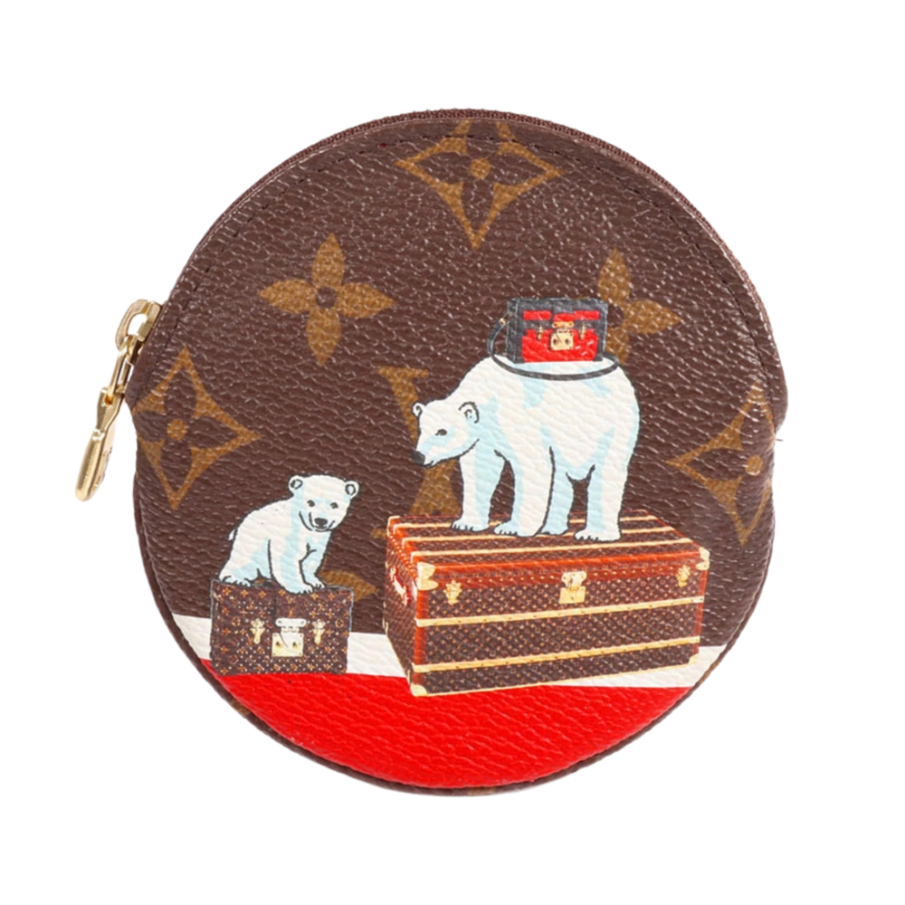 Louis Vuitton Portemonnaie Rond Coin Case Christmas Limited Edition Authentic
