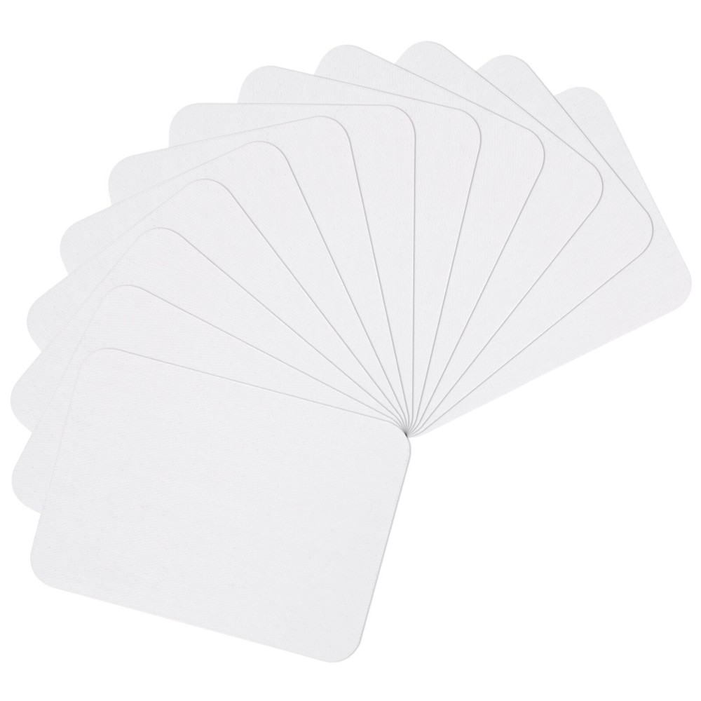 12Pcs 3x4-1/4 Iron On Fabric Patches for Clothing Repair Cotton White