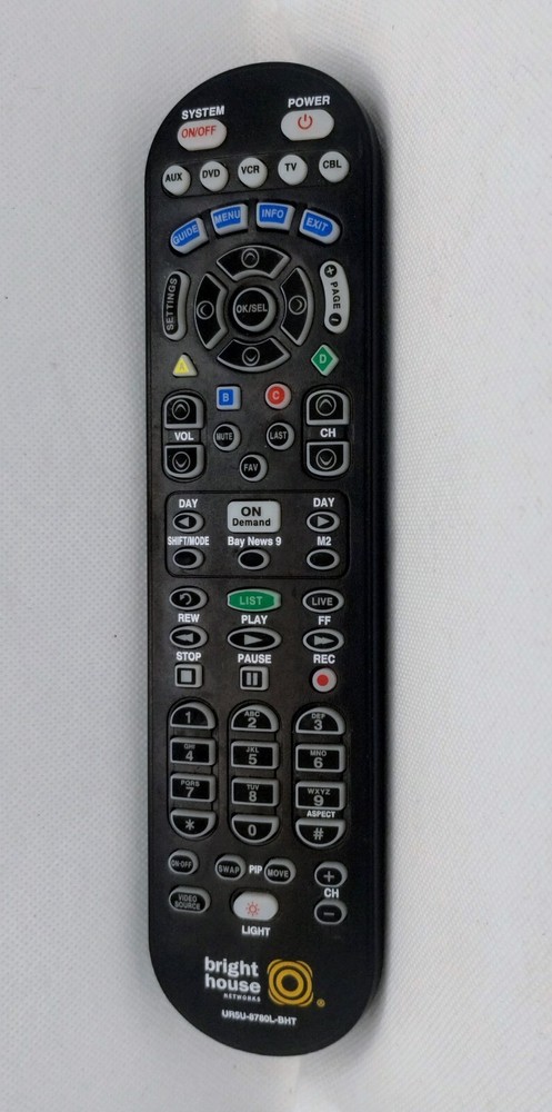 Spectrum UR5U-8780L-BHI Bright House Cable Remote Control