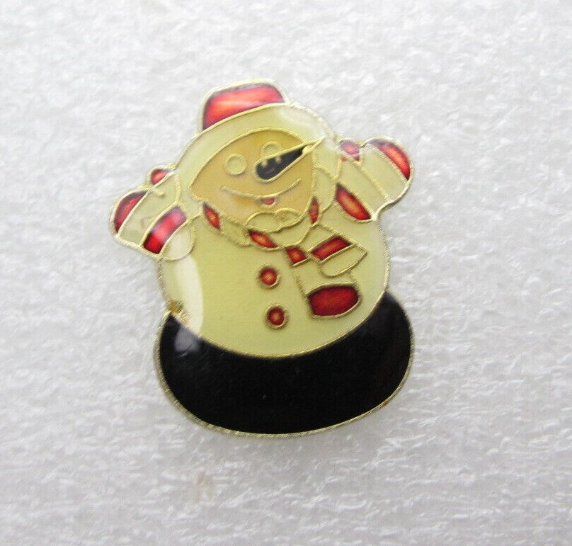 Happy Snowman Winter Lapel Pin (B829)