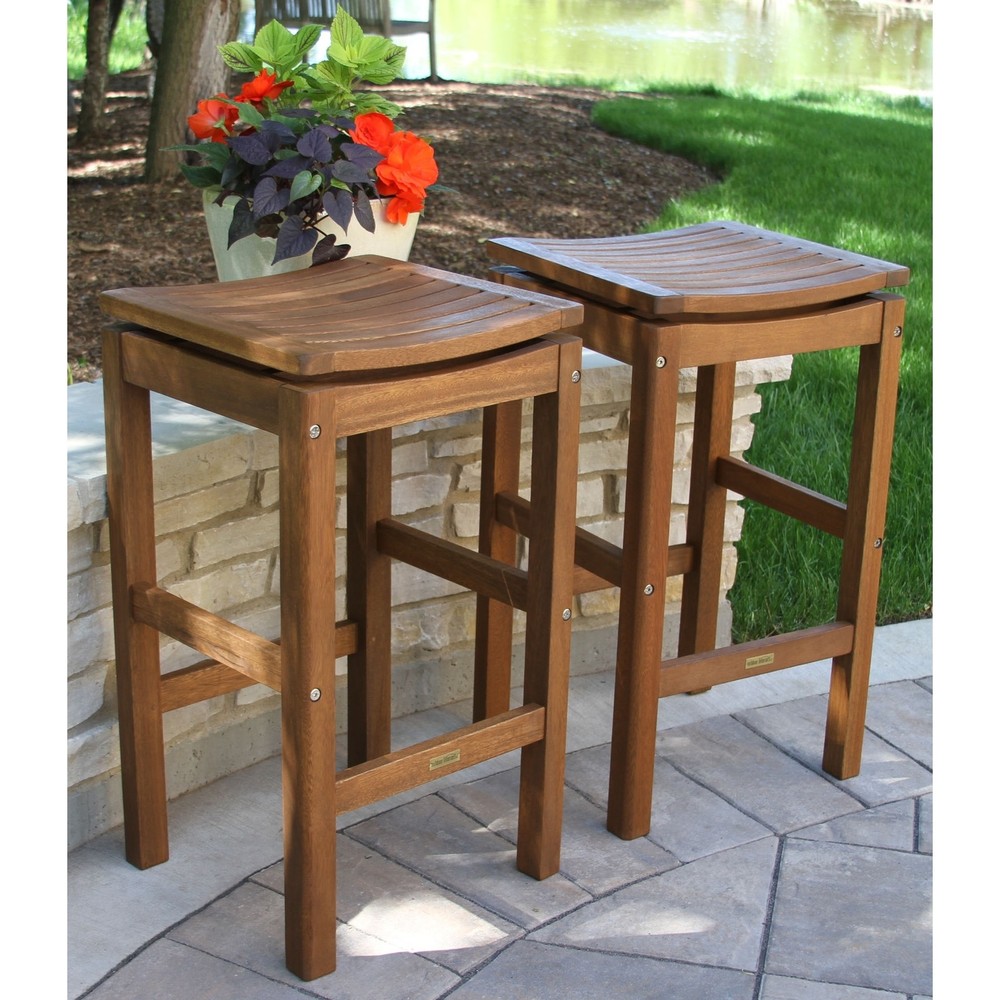 Eilaf Eucalyptus Pub Stool, 2pk. - N/A Brown N/A