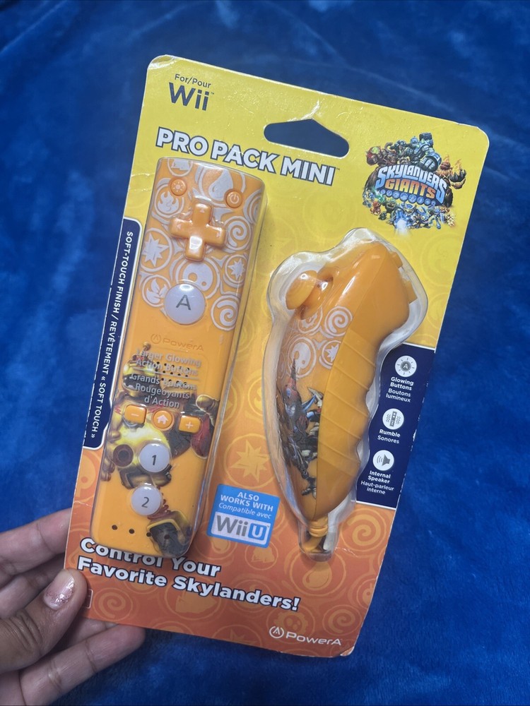 PowerA SKYLANDERS GIANTS Pro Pack Mini Nintendo Wii/WiiU Controller Set SEALED