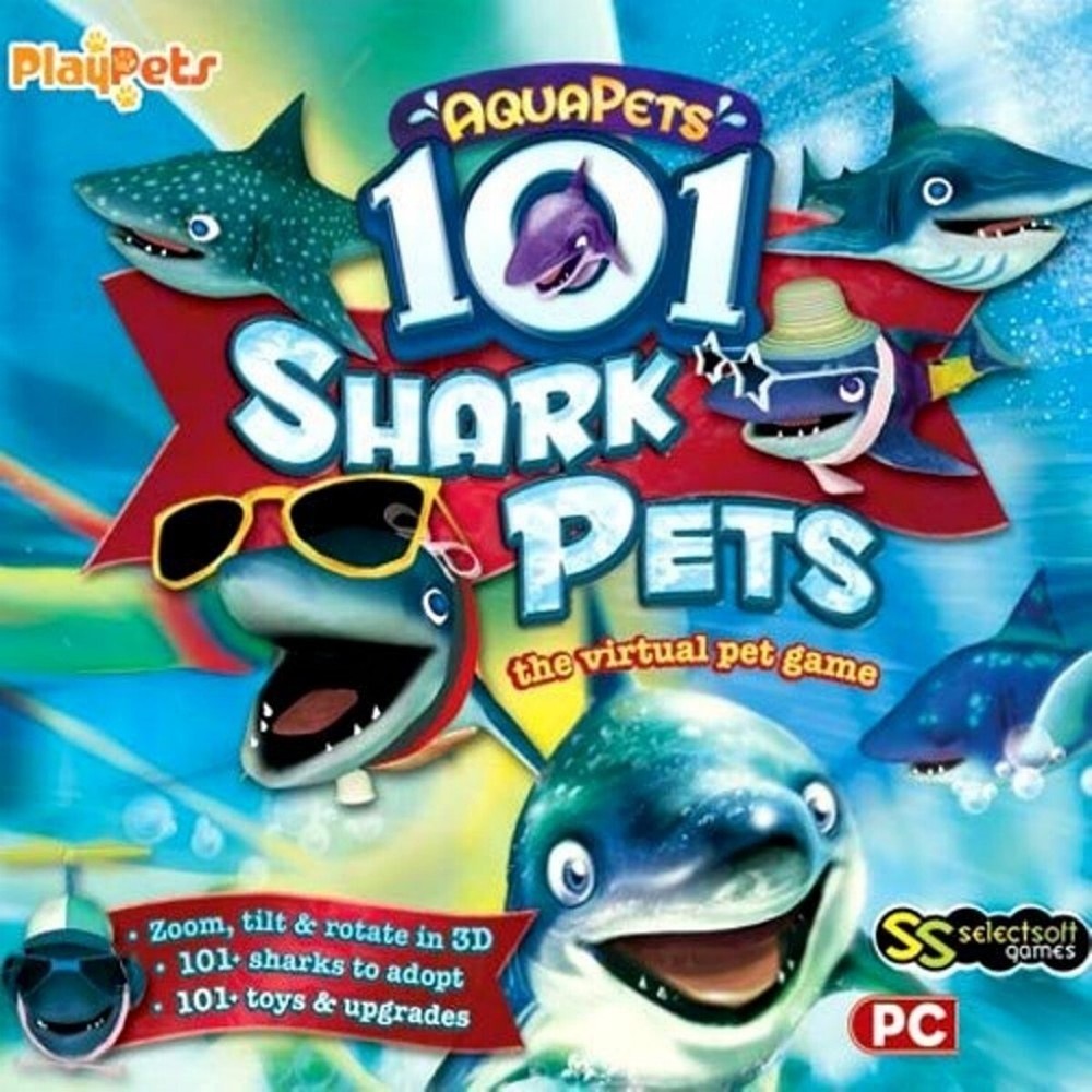 101 Shark Pets Playpets Aquapets Sim Classic PC Game Sealed New