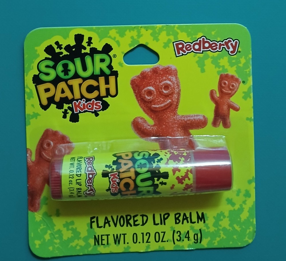 Sour Patch Kids Redberry Lip Balm 0.12 Oz 3.4g New Flavor