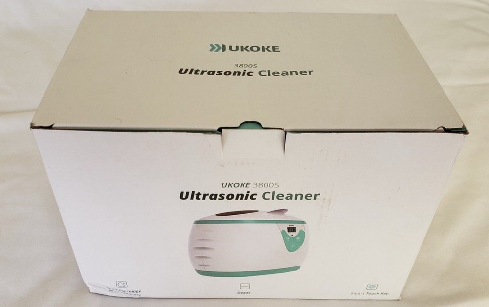 UKOKE 3800S Ultrasonic Cleaner for Jewelry, Watches, Glasses, Dentures