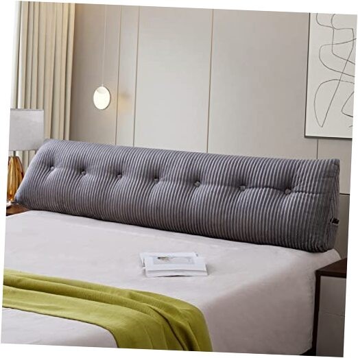 Large Headboard Pillow Headboard Wedge Pillow Bed Rest Reading Pillow King Grey