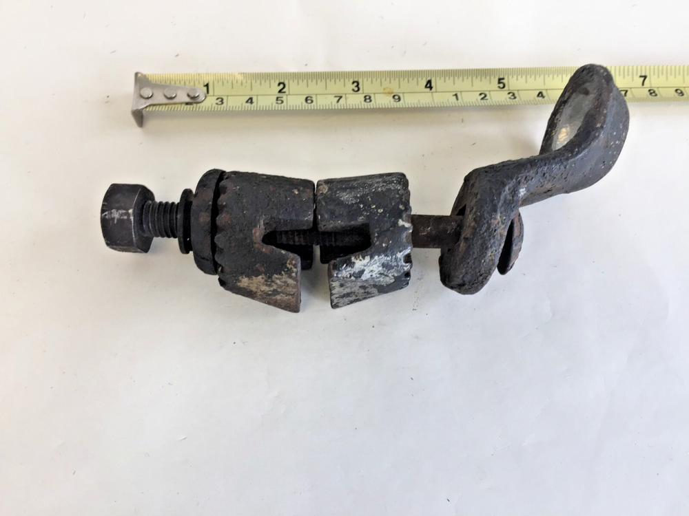 Vintage Large Trippe-Style Bumper Headlight Bracket Original Buy Now $30-image