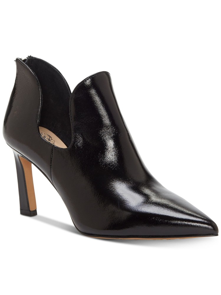 VINCE CAMUTO Womens Black High Gloss  Randin Pointed Toe Stiletto Booties 5 M