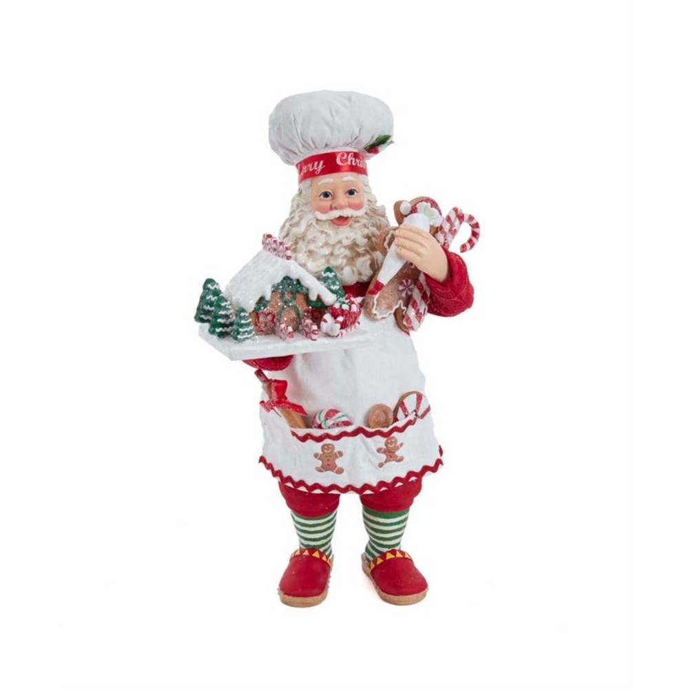 Kurt Adler Fabriché™ Gingerbread Santa Standing Christmas Figurine, 10.5