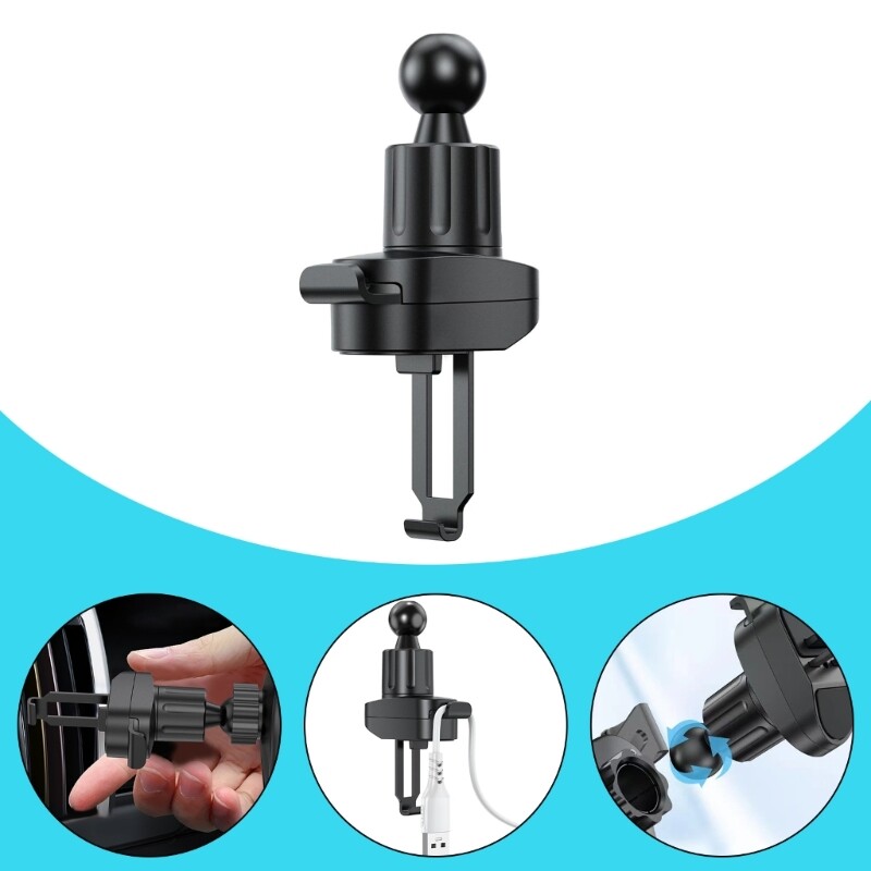 Secure Clip-on Air Vent Phone Mount for Easy Navigation  