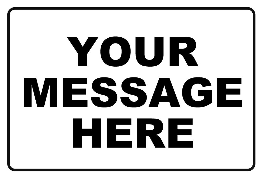 New Personalized Aluminum Metal Sign Customized With Custom Text 12