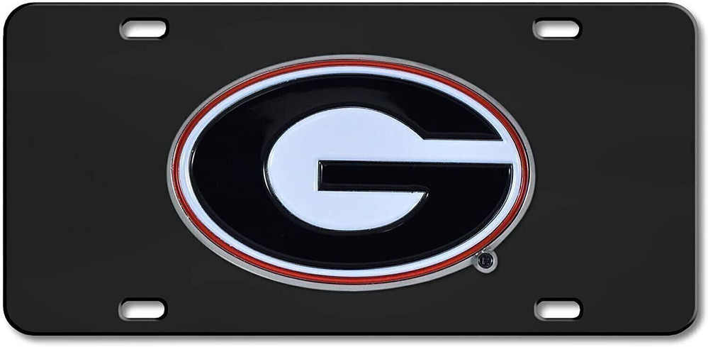 University of Georgia Bulldogs License Plate Tag, Premium Stainless Steel...