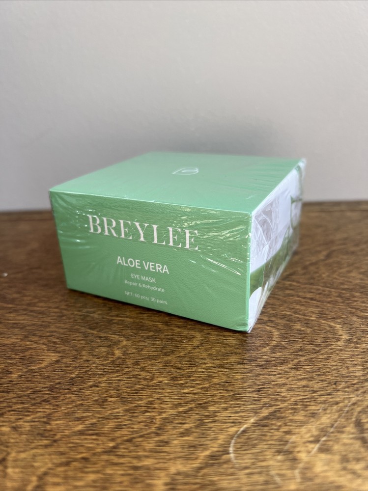 BREYLEE Aloe Vera Cooling Eye Mask Pack of 60 Pieces - Soothing & Hydrating