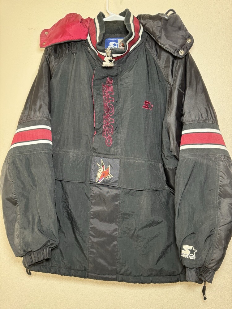 NHL Phoenix Coyotes Starter Men's Jacket Large 1/4 Zip