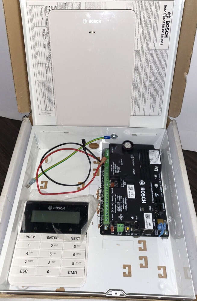 BOSCH B4512 CONTROL PANEL/B915 KEYPAD/B810 RECIEVER/B11 SMALL BOX KIT *NEW*