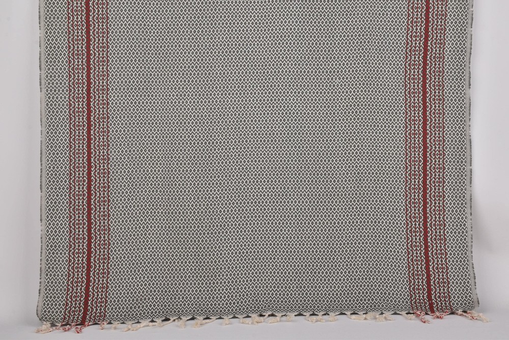 Towel, Khaki Green Towel, Geometric Towel, 40x71 Inches