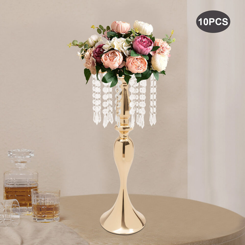 10* Flower Vase Flower Holders Stand Centerpieces for Wedding Dining Table Decor