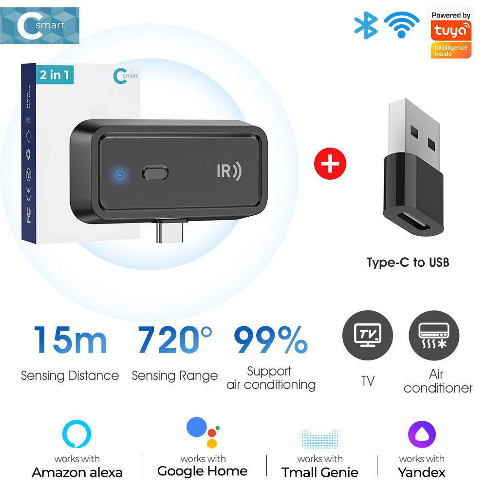 Smart WiFi IR Universal Remote for AC and Smart Home Control  