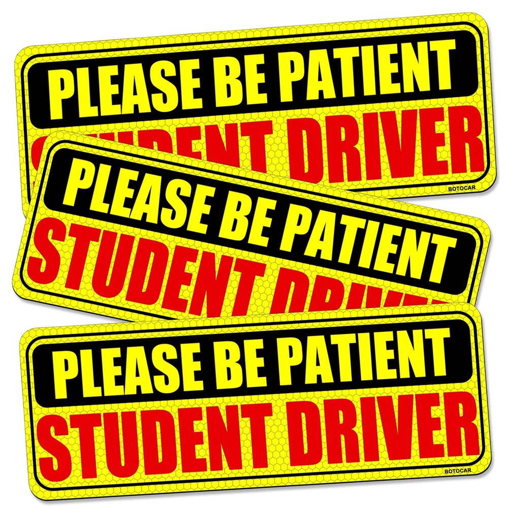 Student Driver Sticker Magnet for Car Signs Strong Student Driver