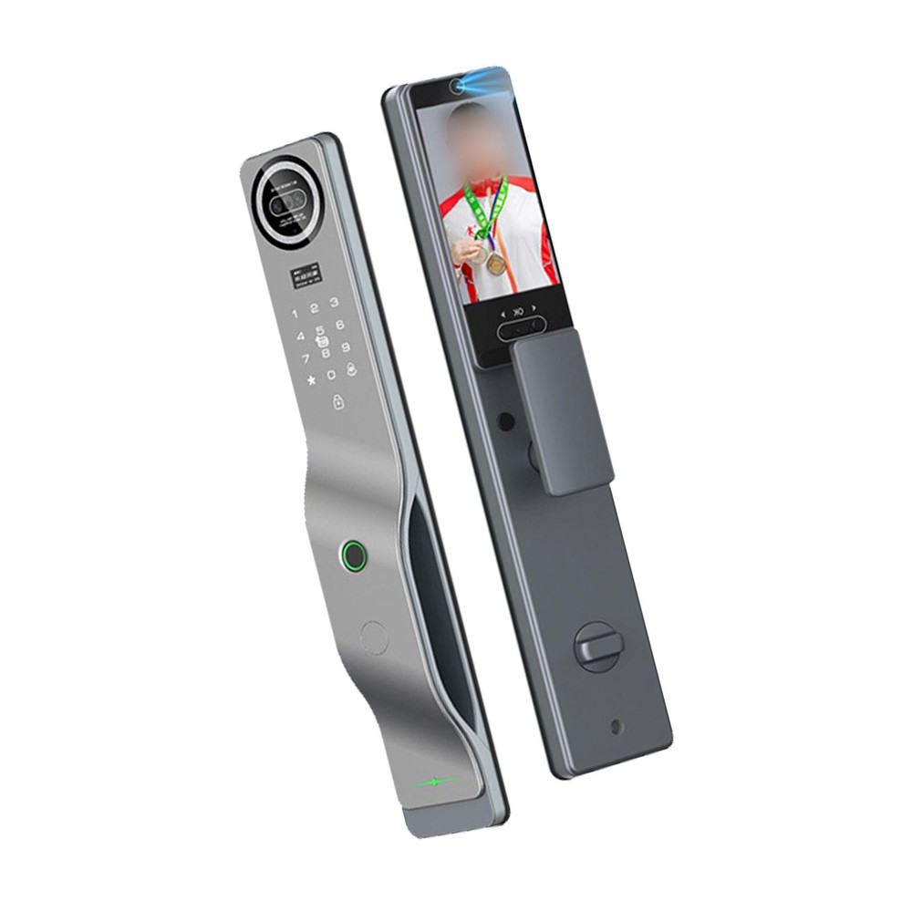 Smart Fingerprint Face Recognition Lock Tuya WiFi Auto Door with Palm Vein Keyless Entry