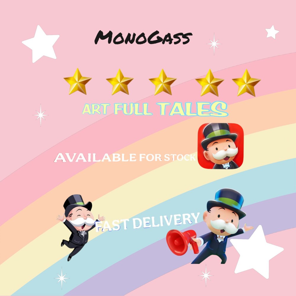 Monopoly_ Go_ 5 ⭐ ⭐⭐⭐⭐Star Sticker⚡️fast delivery⚡️ Artfull Tales All Set⚡️