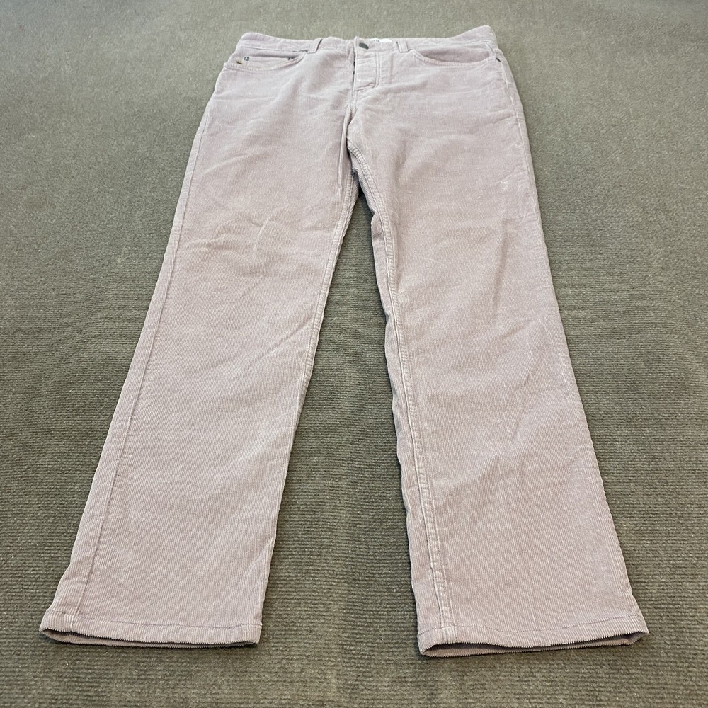 Spoke Corduroy Pants Mens 34x32 Build B Office Casual Stretch Deep Taupe Purple