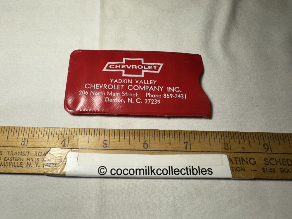 1970s Advertising Sewing Kit Yadkin Valley Chevrolet Chevy Denton North Carolina