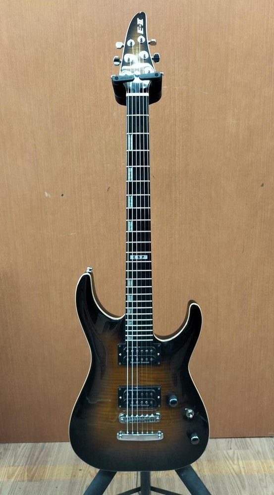 ESP E-II Horizon NT/FM Dark Brown Sunburst Used Electric Guitar w/ Hard Case