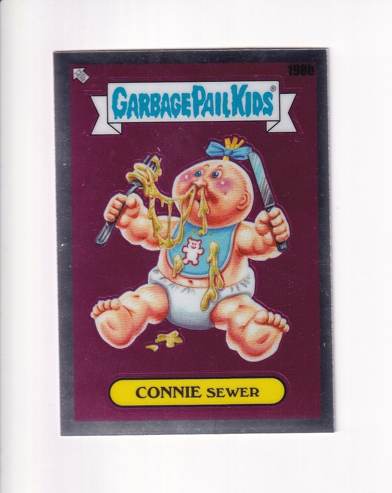 2023 Topps Chrome Garbage Pail Kids Connie Sewer #198B Rare Insert Card