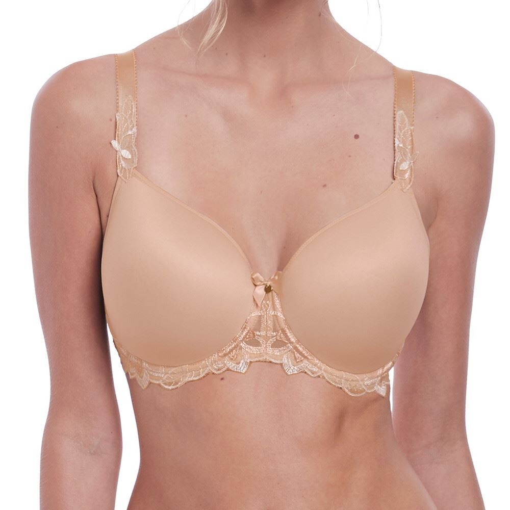 Fantasie Leona Bra Size 40E Natural Beige Padded Spacer Full Cup T-Shirt 2681