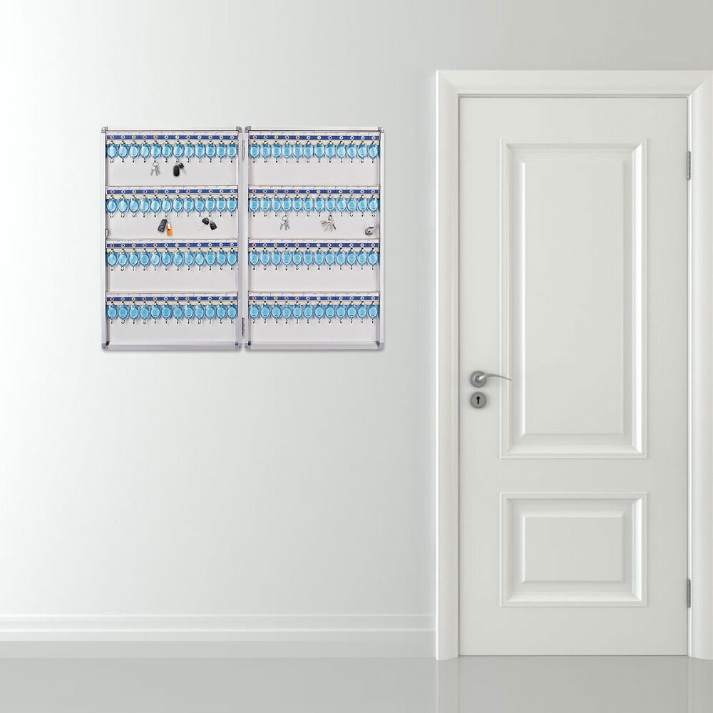 96 Key Storage Cabinet Lock Box Safe Organizer Wall Mount Car Dealership Holder