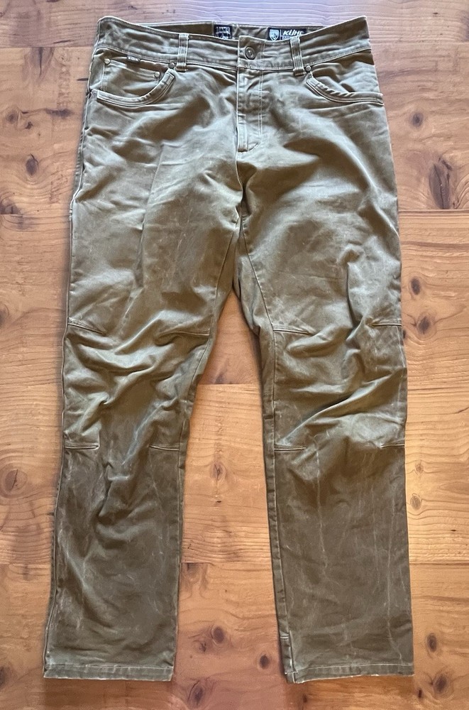 Kuhl Mens Pants Born In The Mountains Size 34X32 VTG Patina Dye Brown Very Good