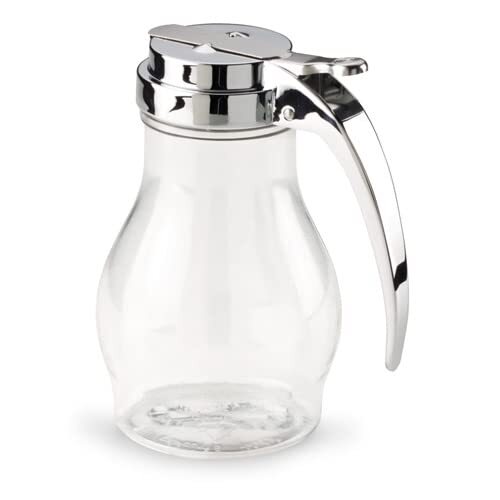 Vollrath 1214 Dripcut Syrup Dispensers - 16 oz, Chrome Plated Top, Polycarbonate