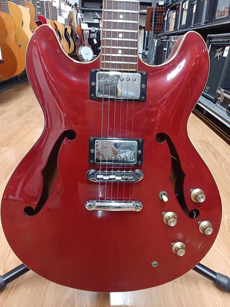 Yamaha SA-700 Super Axe Semi-Acoustic Electric Guitar in Red, Pre-Owned from Japan, Vintage Condition
