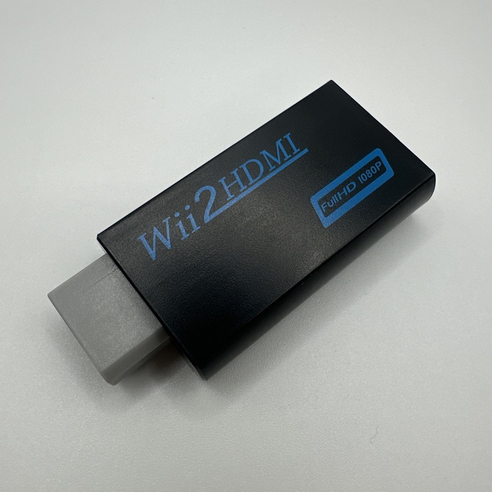 Portable Wii to HDMI Wii2HDMI Full HD Converter Audio Output Adapter TV Black