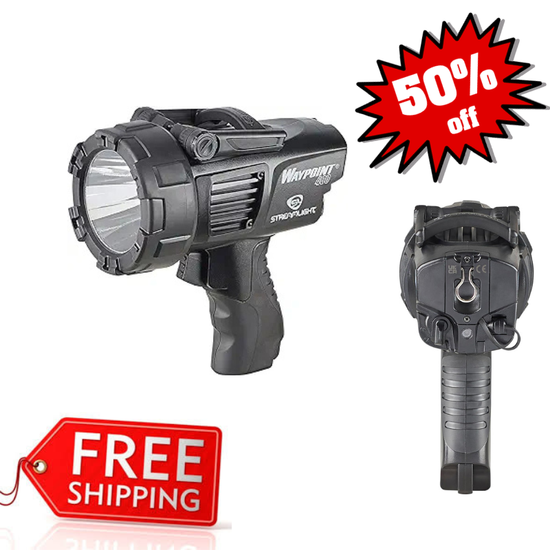 44911 Waypoint 400 Rechargeable 1400-Lumen Long Range Pistol-Grip Spotlight A45