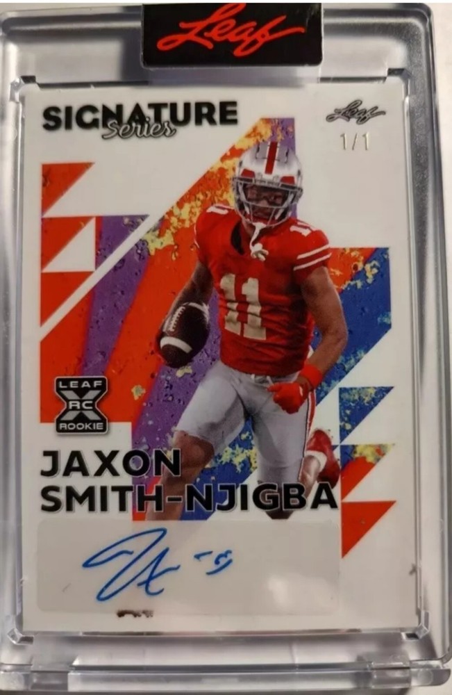 2023 Leaf XRC Sign Series Auto #JSN JAXON SMITH-NJIGBA RC SP #1/1 MINT 
