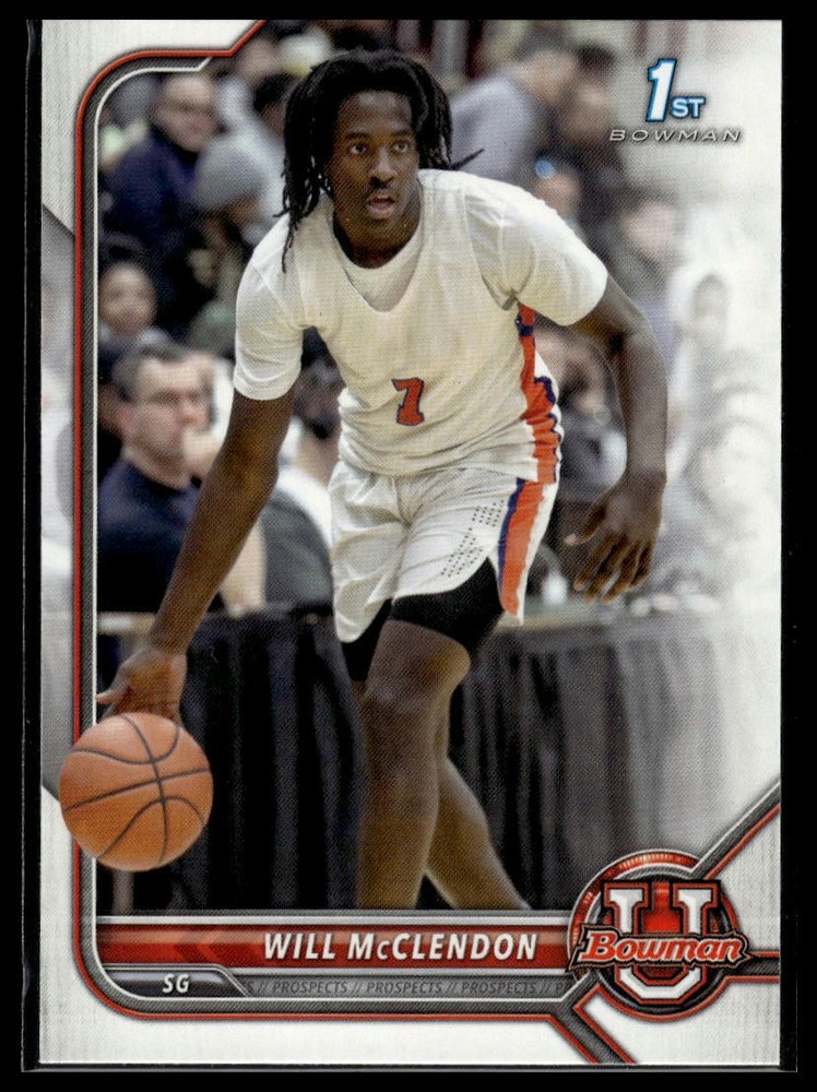 2021-22 Bowman University #73 Will McClendon Bowman 1st