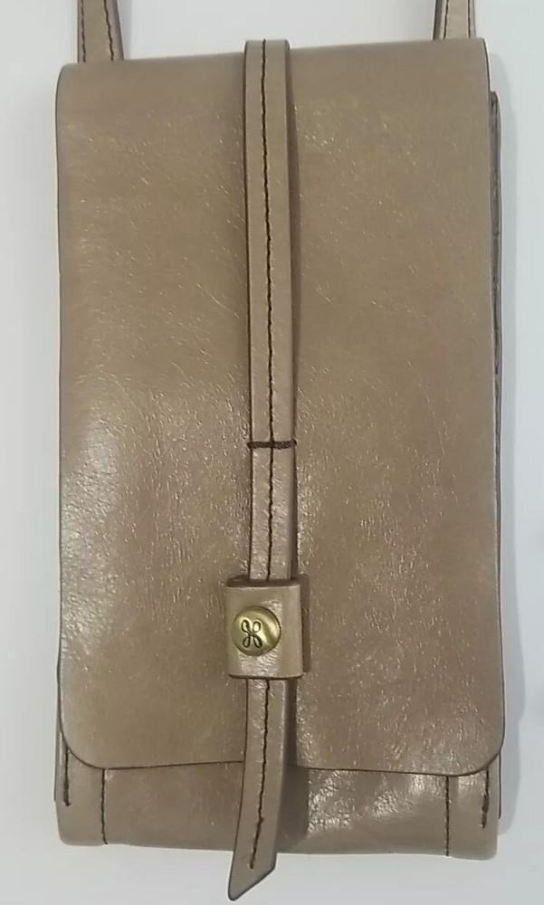 Hobo International Slim Crossbody Phone Wallet with Card Slots Light Tan NWOT