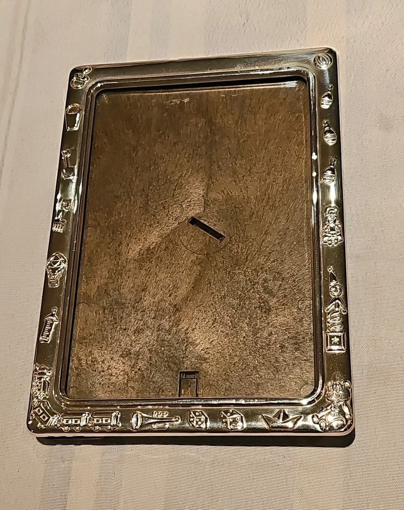 Sterling Silver 925 Vintage Baby Photo Frame with Free Shipping  