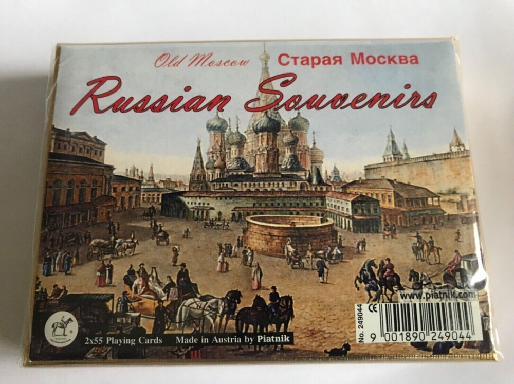 New ! - Old Moscow / Russian souvenir - Playing Cards 2x 55 sheets  /Austria