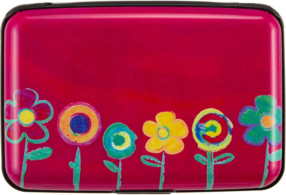 Credit Card Holder, Metal Card Wallet RFID Blocking Mini Slim Aluminum Business-image