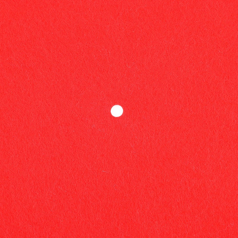 Phonograph Wool Pad Antiskid Shockproof Turntable Red Mat For Record Players BUN