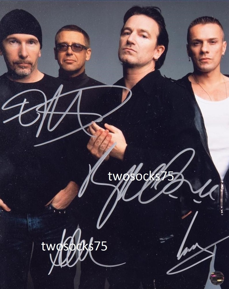 U2 Autographed Signed 8x10 Photo - Bono