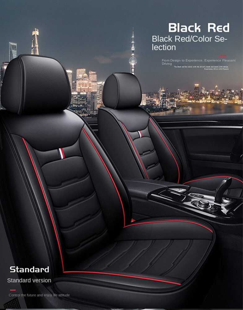 Fit For Ford Focus Car Seat Cover Cushion  Full Set Leather Front Rear Protector