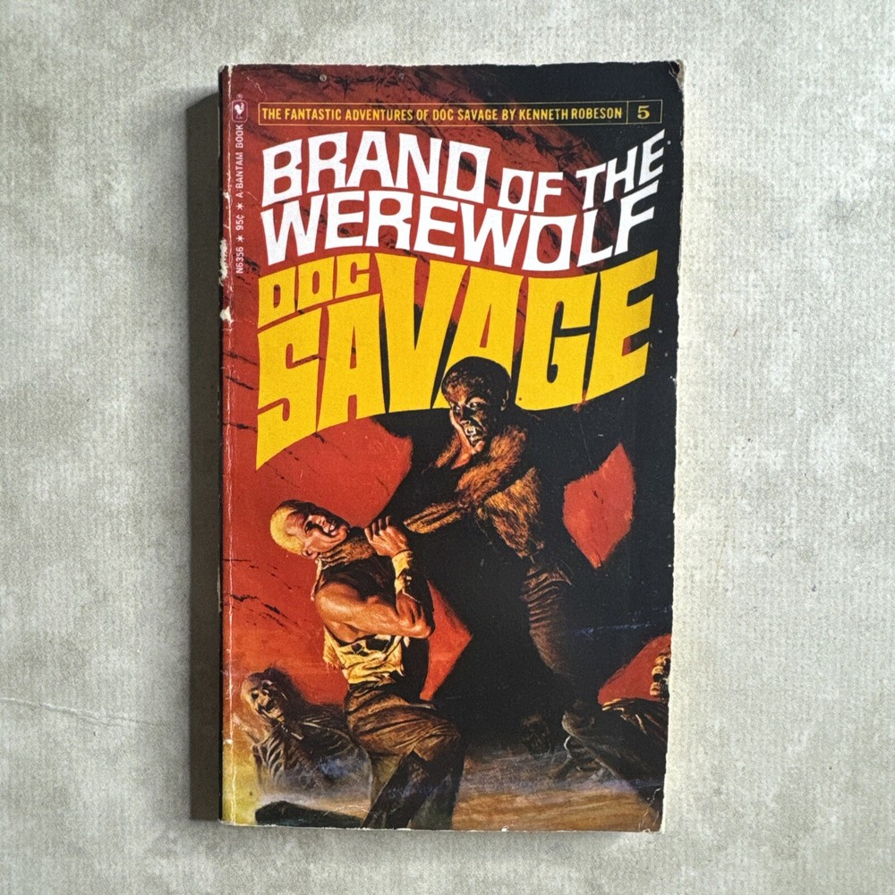 DOC SAVAGE Brand Of The Werewolf 1965 Paperback
