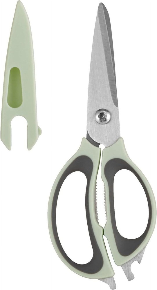 Copco 4-in-1 Soft Grip Stainless Steel Multi-Purpose Kitchen Shears with Blade
