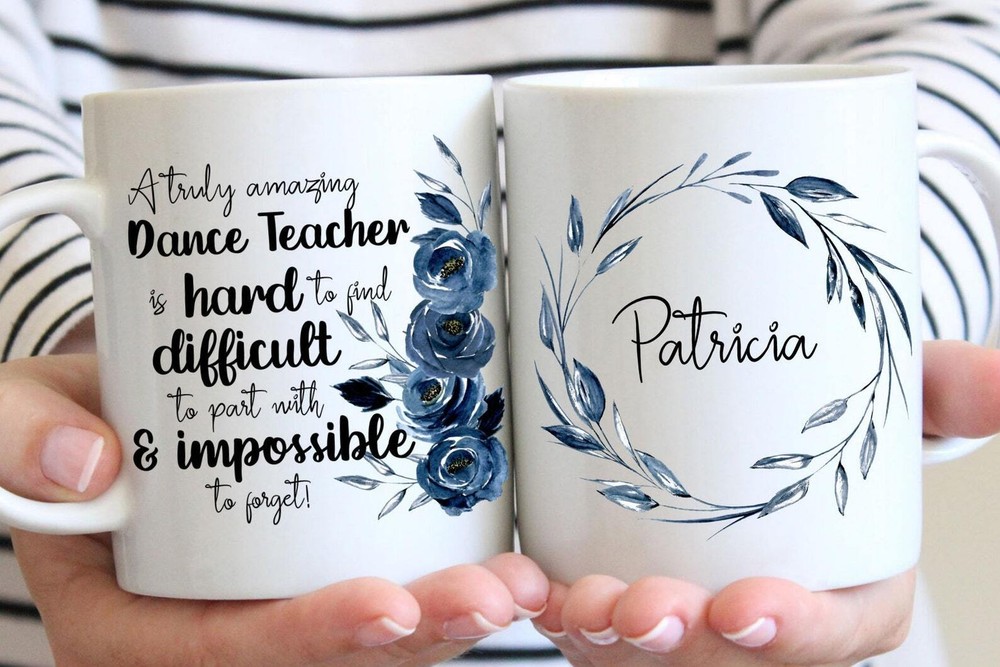 Personalized Dance Teacher Gift For Women Dance Teacher Mug Retirement Thank You