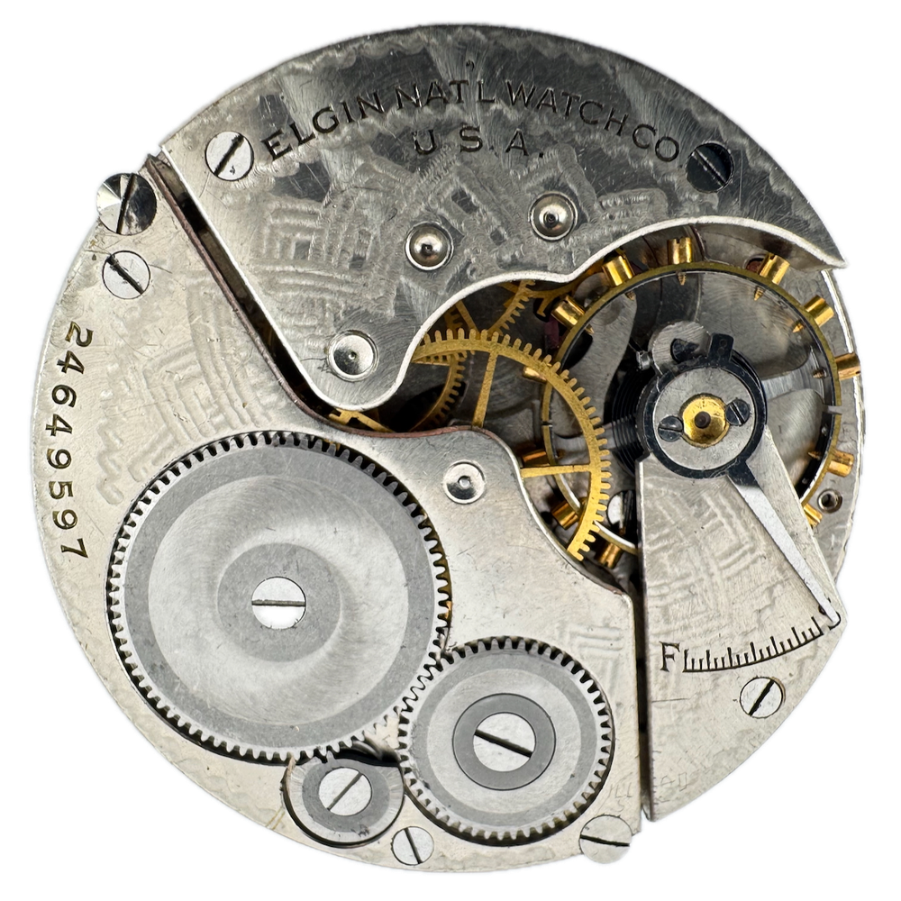 Antique 1922 Elgin 7 Jewel 16 Size Mechanical Pocket Watch Movement 291 USA