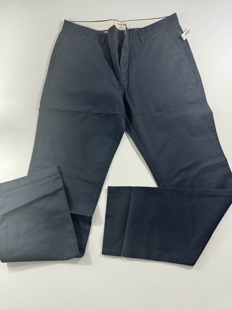 Goodthreads Men's Slim-Fit Washed Comfort Stretch Chino Pant, Navy, 38W x 30L